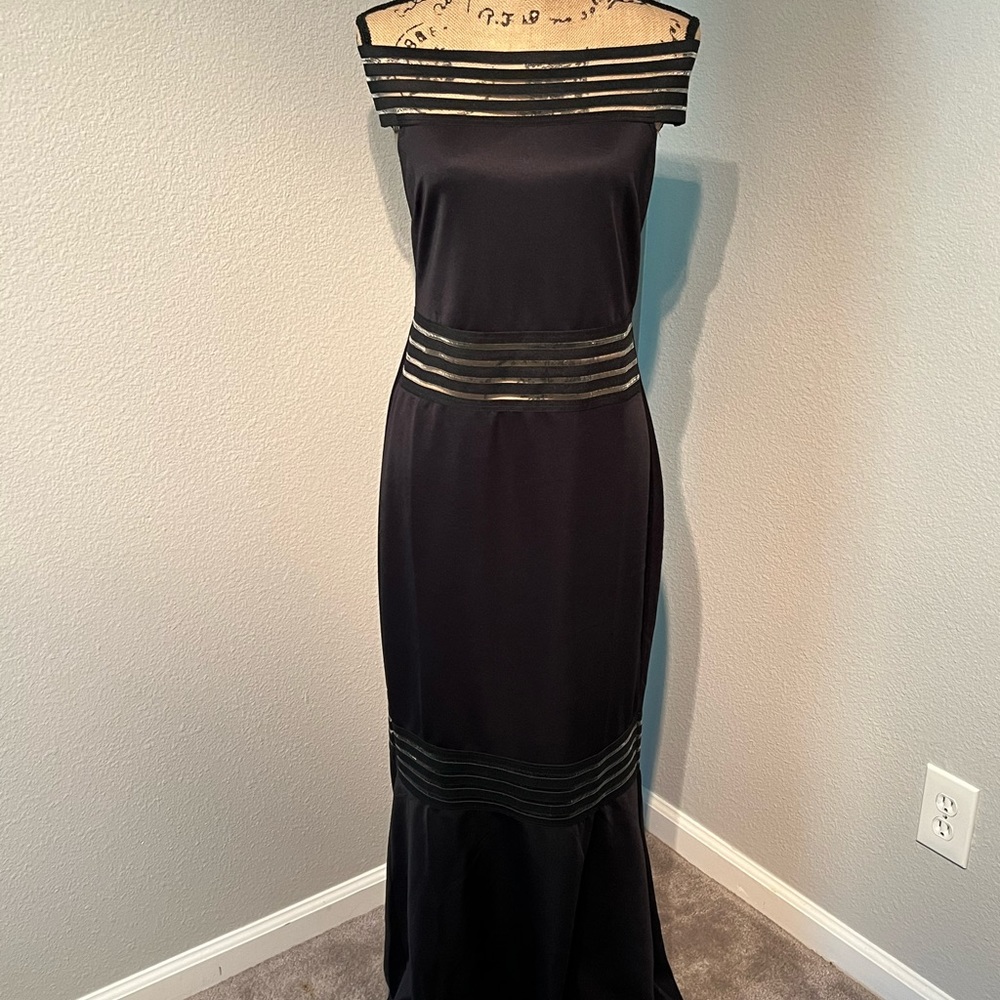 Venus Black Illusion Dress